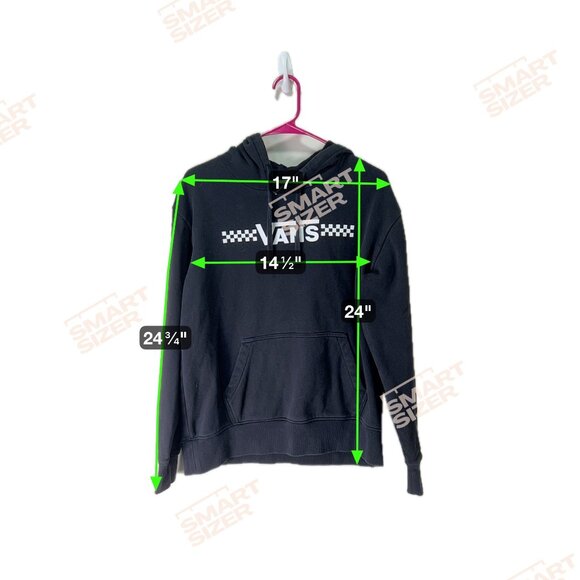 Vans Checkerboard Pullover Hoodie Black Classic Street Style Sweatshirt Active - Picture 6 of 8